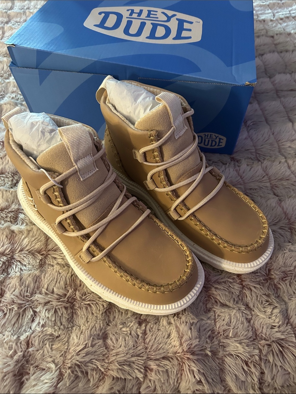 HEYDUDE Reyes Boots Wool Boots size 5 New